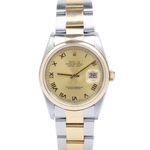 Rolex Datejust 36 16203 (2000) - Champagne dial 36 mm Gold/Steel case (4/4)