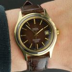 Omega Seamaster 166.128 (1974) - Bruin wijzerplaat 38mm Goud/Staal (2/8)