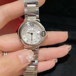 Cartier Ballon Bleu 28mm W4BB0029 (2023) - Wit wijzerplaat 29mm Staal (1/2)