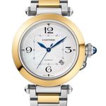 Cartier Pasha W2PA0009 (2024) - Silver dial 41 mm Gold/Steel case (1/1)