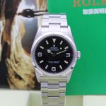 Rolex Explorer 114270 (2006) - Black dial 36 mm Steel case (1/8)