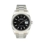 Rolex Datejust 36 126200 (2021) - Zwart wijzerplaat 36mm Staal (3/8)