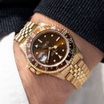 Rolex GMT-Master 16758 (1984) - Brown dial 40 mm Yellow Gold case (1/8)