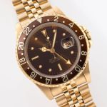 Rolex GMT-Master 16758 (1984) - Brown dial 40 mm Yellow Gold case (3/8)