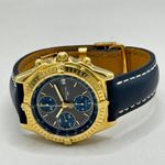 Breitling Chronomat K13048 (1997) - Blue dial 39 mm Yellow Gold case (5/8)