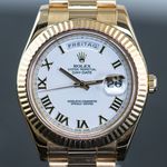 Rolex Day-Date II 218238 (2011) - White dial 41 mm Yellow Gold case (5/8)