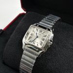 Cartier Santos Dumont WSSA0082 (2025) - Zilver wijzerplaat 27mm Staal (3/5)