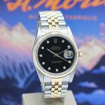 Rolex Datejust 36 16233 (1992) - Black dial 36 mm Gold/Steel case (7/8)