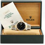 Rolex Datejust 36 16233 (1992) - Black dial 36 mm Gold/Steel case (5/8)