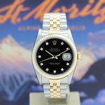 Rolex Datejust 36 16233 (1992) - Black dial 36 mm Gold/Steel case (4/8)