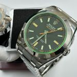 Rolex Milgauss 116400GV (2023) - Zwart wijzerplaat 40mm Staal (1/8)