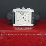 Cartier Tank Française 2367 (2000) - Zwart wijzerplaat 40mm Staal (2/6)