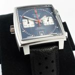 TAG Heuer Monaco Calibre 11 CAW211P.FC6356 (2024) - Blauw wijzerplaat 39mm Staal (2/8)