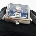 TAG Heuer Monaco Calibre 11 CAW211P.FC6356 (2024) - Blauw wijzerplaat 39mm Staal (4/8)