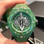 Hublot Big Bang Sang Bleu 418.GX.5207.RX.MXM22 (2023) - Groen wijzerplaat 45mm Keramiek (1/1)