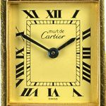 Cartier Tank 5057001 (1990) - Champagne dial 20 mm Gold/Steel case (8/8)