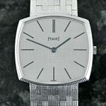 Piaget Vintage 9501 (1971) - Silver dial 29 mm White Gold case (4/8)