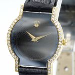 Movado Museum Museum 18kt (Unknown (random serial)) - Black dial Unknown Yellow Gold case (1/4)