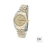 Rolex Lady-Datejust 69173 (1991) - Champagne dial 26 mm Gold/Steel case (5/8)