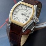 Cartier Roadster 2675 (2008) - White dial 31 mm Gold/Steel case (3/4)