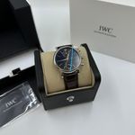 IWC Portofino Chronograph IW391404 (2023) - Zwart wijzerplaat 39mm Staal (2/8)