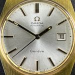 Omega Genève 166.099 (1971) - White dial 35 mm Gold/Steel case (8/8)