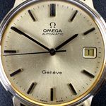 Omega Genève 166.163 (1973) - Gold dial 34 mm Yellow Gold case (8/8)