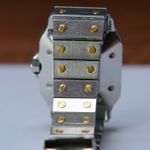 Cartier Santos 2961 (1997) - White dial 29 mm Gold/Steel case (5/7)