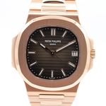 Patek Philippe Nautilus 5711/1R-001 (2019) - Bruin wijzerplaat 40mm Roségoud (5/8)