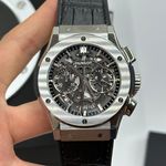 Hublot Classic Fusion Aerofusion 525.NX.0170.LR (2023) - Transparent dial 45 mm Titanium case (6/8)