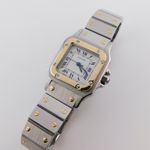 Cartier Santos 0902 (1980) - White dial 24 mm Gold/Steel case (2/6)