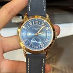 Patek Philippe Travel Time 5224R-001 (2024) - Blauw wijzerplaat 42mm Roségoud (5/8)