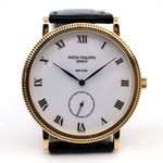 Patek Philippe Calatrava 3919J (1986) - White dial 33 mm Yellow Gold case (3/8)