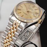 Rolex Datejust 36 16013 (1984) - Champagne wijzerplaat 36mm Goud/Staal (6/8)