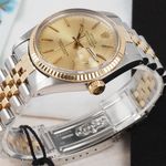 Rolex Datejust 36 16013 (1984) - Champagne wijzerplaat 36mm Goud/Staal (5/8)