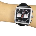 TAG Heuer Monaco CBL2113.FC6177 (2024) - Zwart wijzerplaat 39mm Staal (1/8)