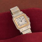 Cartier Santos 2961 (Unknown (random serial)) - White dial 29 mm Gold/Steel case (1/8)