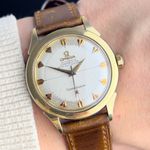 Omega Constellation 2782 (1954) - White dial 35 mm Gold/Steel case (2/8)