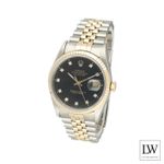 Rolex Datejust 36 16233 (1991) - Black dial 36 mm Gold/Steel case (4/8)