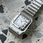 Cartier Santos Galbée W20098D6 (2016) - White dial 32 mm Steel case (1/8)