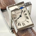 Cartier Tank 2390 (1990) - Wit wijzerplaat 25mm Staal (3/8)