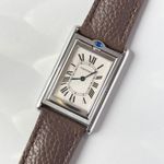 Cartier Tank 2390 (1990) - Wit wijzerplaat 25mm Staal (1/8)