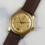 Omega Seamaster 2757 (1954) - Champagne wijzerplaat 34mm Goud/Staal (3/5)