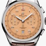 Breitling Premier AB0145331K1P1 (2024) - Oranje wijzerplaat 42mm Staal (1/1)