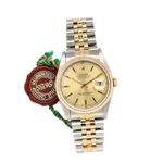 Rolex Datejust 36 16233 (2000) - Champagne dial 36 mm Gold/Steel case (2/8)