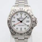 Rolex Explorer II 16570 (2000) - Wit wijzerplaat 40mm Staal (1/8)