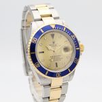 Rolex Submariner Date 16613 (2000) - Gold dial 40 mm Gold/Steel case (2/8)