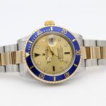 Rolex Submariner Date 16613 (2000) - Gold dial 40 mm Gold/Steel case (8/8)