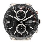 TAG Heuer Carrera Calibre 16 CBM2110.BA0651 (2024) - Black dial 41 mm Steel case (1/8)