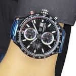 TAG Heuer Carrera Calibre 16 CBM2110.BA0651 (2024) - Black dial 41 mm Steel case (3/8)